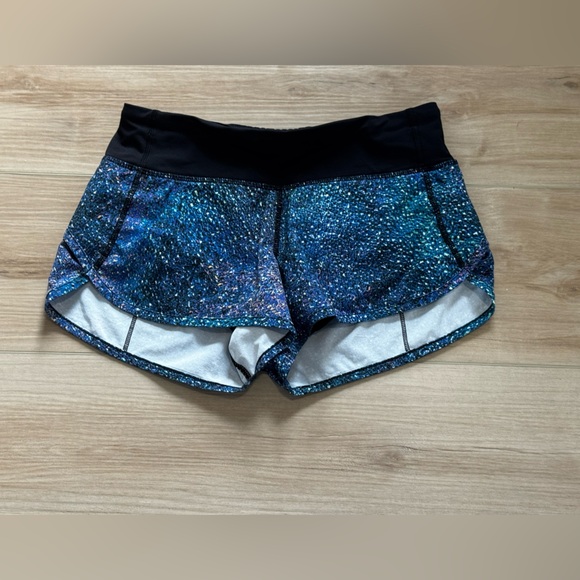 Lululemon Speed Short (4-way Stretch 2 1/2") Strive Multi Black / Black - Picture 3 of 11